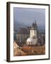 Elevated View Over the Centre of Medieval Brasov, Transylvania, Romania-Gavin Hellier-Framed Photographic Print