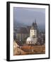 Elevated View Over the Centre of Medieval Brasov, Transylvania, Romania-Gavin Hellier-Framed Photographic Print