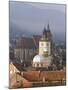 Elevated View Over the Centre of Medieval Brasov, Transylvania, Romania-Gavin Hellier-Mounted Photographic Print