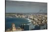 Elevated View over the City and the Malecon Waterfront, Havana, Cuba, West Indies, Caribbean-Yadid Levy-Stretched Canvas