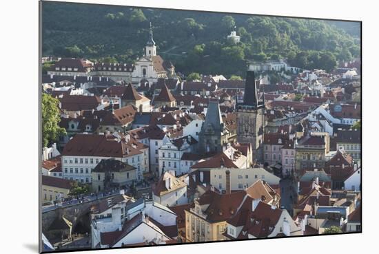 Elevated View over the City of Prague, Czech Republic, Europe-Angelo-Mounted Photographic Print