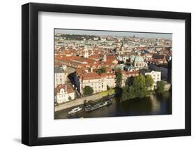 Elevated View over the City of Prague, Czech Republic, Europe-Angelo-Framed Photographic Print