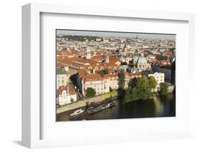 Elevated View over the City of Prague, Czech Republic, Europe-Angelo-Framed Photographic Print