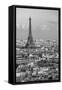 Elevated View over the City with the Eiffel Tower in the Distance, Paris, France, Europe-Gavin Hellier-Framed Stretched Canvas