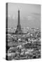 Elevated View over the City with the Eiffel Tower in the Distance, Paris, France, Europe-Gavin Hellier-Stretched Canvas