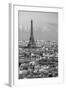 Elevated View over the City with the Eiffel Tower in the Distance, Paris, France, Europe-Gavin Hellier-Framed Photographic Print