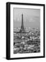 Elevated View over the City with the Eiffel Tower in the Distance, Paris, France, Europe-Gavin Hellier-Framed Photographic Print