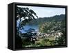 Elevated View Over the Fishing Village of Charlotteville, Tobago, West Indies, Caribbean-Yadid Levy-Framed Stretched Canvas