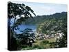 Elevated View Over the Fishing Village of Charlotteville, Tobago, West Indies, Caribbean-Yadid Levy-Stretched Canvas