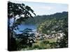Elevated View Over the Fishing Village of Charlotteville, Tobago, West Indies, Caribbean-Yadid Levy-Stretched Canvas
