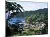 Elevated View Over the Fishing Village of Charlotteville, Tobago, West Indies, Caribbean-Yadid Levy-Mounted Photographic Print