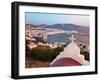 Elevated View Over the Harbour and Old Town, Mykonos (Hora), Cyclades Islands, Greece-Gavin Hellier-Framed Photographic Print
