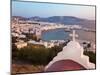 Elevated View Over the Harbour and Old Town, Mykonos (Hora), Cyclades Islands, Greece-Gavin Hellier-Mounted Photographic Print