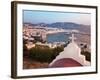 Elevated View Over the Harbour and Old Town, Mykonos (Hora), Cyclades Islands, Greece-Gavin Hellier-Framed Photographic Print