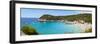 Elevated View over the Idyllic Beach of Cala Mitjana-Doug Pearson-Framed Premium Photographic Print