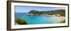 Elevated View over the Idyllic Beach of Cala Mitjana-Doug Pearson-Framed Photographic Print