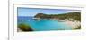 Elevated View over the Idyllic Beach of Cala Mitjana-Doug Pearson-Framed Photographic Print