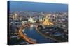 Elevated View over the Moskva River Embankment-Gavin Hellier-Stretched Canvas