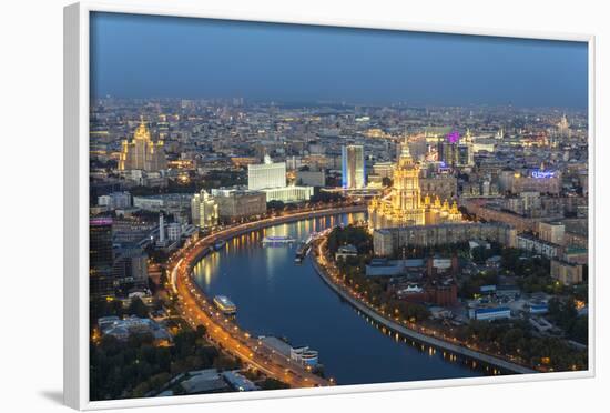 Elevated View over the Moskva River Embankment-Gavin Hellier-Framed Photographic Print