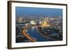 Elevated View over the Moskva River Embankment-Gavin Hellier-Framed Photographic Print