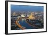 Elevated View over the Moskva River Embankment-Gavin Hellier-Framed Photographic Print