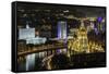 Elevated View over the Moskva River Embankment-Gavin Hellier-Framed Stretched Canvas