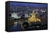 Elevated View over the Moskva River Embankment-Gavin Hellier-Framed Stretched Canvas