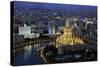 Elevated View over the Moskva River Embankment-Gavin Hellier-Stretched Canvas