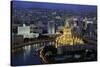 Elevated View over the Moskva River Embankment-Gavin Hellier-Stretched Canvas