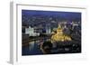 Elevated View over the Moskva River Embankment-Gavin Hellier-Framed Photographic Print