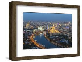 Elevated View over the Moskva River Embankment-Gavin Hellier-Framed Photographic Print