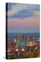 Elevated View over the Pecs Cathedral at Sunset, Pecs, Hungary, Europe-Doug Pearson-Stretched Canvas