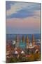 Elevated View over the Pecs Cathedral at Sunset, Pecs, Hungary, Europe-Doug Pearson-Mounted Photographic Print
