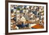 Elevated View over the Picturesque Harbour Town of Hvar, Hvar, Dalmatia, Croatia, Europe-Doug Pearson-Framed Photographic Print