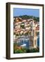 Elevated View over the Picturesque Harbour Town of Hvar, Hvar, Dalmatia, Croatia-Doug Pearson-Framed Photographic Print