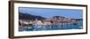 Elevated View over the Picturesque Harbour Town of Hvar, Hvar, Dalmatia, Croatia-Doug Pearson-Framed Photographic Print