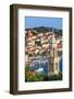 Elevated View over the Picturesque Harbour Town of Hvar, Hvar, Dalmatia, Croatia-Doug Pearson-Framed Photographic Print