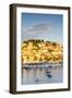 Elevated View over the Picturesque Harbour Town of Hvar Illuminated-Doug Pearson-Framed Photographic Print