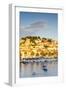 Elevated View over the Picturesque Harbour Town of Hvar Illuminated-Doug Pearson-Framed Photographic Print