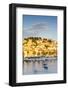 Elevated View over the Picturesque Harbour Town of Hvar Illuminated-Doug Pearson-Framed Photographic Print