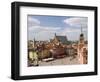 Elevated View Over the Royal Castle and Castle Square, Old Town, Warsaw, Poland-Gavin Hellier-Framed Photographic Print