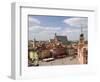 Elevated View Over the Royal Castle and Castle Square, Old Town, Warsaw, Poland-Gavin Hellier-Framed Photographic Print