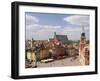 Elevated View Over the Royal Castle and Castle Square, Old Town, Warsaw, Poland-Gavin Hellier-Framed Photographic Print