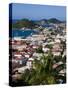 Elevated View over the Town from Blackbeard's Castle, St. Thomas, U.S. Virgin Islands, West Indies-Gavin Hellier-Stretched Canvas