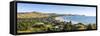 Elevated View over Wainui Beach, Gisborne, East Cape, North Island, New Zealand-Doug Pearson-Framed Stretched Canvas