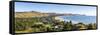 Elevated View over Wainui Beach, Gisborne, East Cape, North Island, New Zealand-Doug Pearson-Framed Stretched Canvas