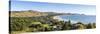 Elevated View over Wainui Beach, Gisborne, East Cape, North Island, New Zealand-Doug Pearson-Stretched Canvas