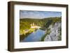 Elevated View over Weltenburg Abbey and the River Danube, Lower Bavaria, Bavaria, Germany-Doug Pearson-Framed Photographic Print