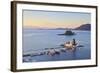 Elevated View to Vlacherna Monastery and the Church of Pantokrator on Mouse Island, Kanoni-Neil Farrin-Framed Photographic Print