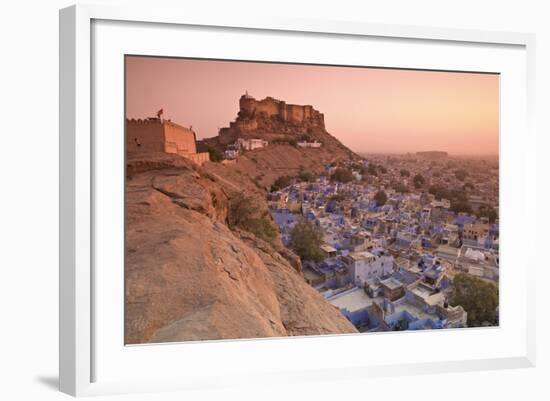 Elevated View Towards Meherangarh Fort-Doug Pearson-Framed Photographic Print